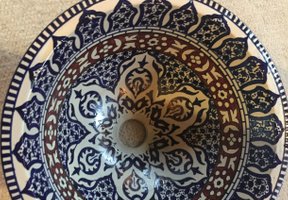 Marokkaanse waskom en  tegels keuken